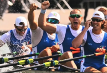 Sport. Canottaggio, Luca Rambaldi e il quattro di coppia azzurro sul tetto del mondo